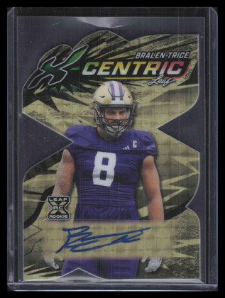 2024 Leaf Eclectic X-Centric Gold Super Prismatic Bralen Trice Rookie Auto 1/1