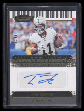 2024 Panini Contenders Contenders Autographs Gold 20 Tre Tucker Auto 9/10