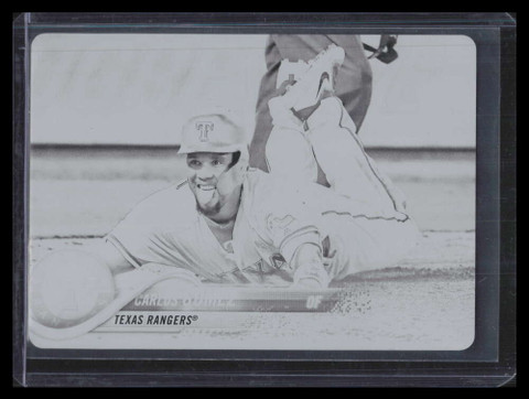 2018 Topps Printing Plate Black 447 Carlos Gomez 1/1 ID: 167317