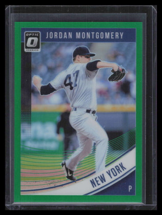 2018 Donruss Optic Green Refractor 118 Jordan Montgomery 2/5 ID: 168059