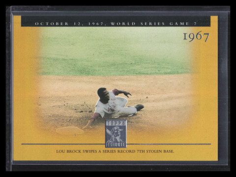 2003 Topps Tribute World Series Gold 147 Lou Brock FC 87/100 Fall Classic ID: 168066