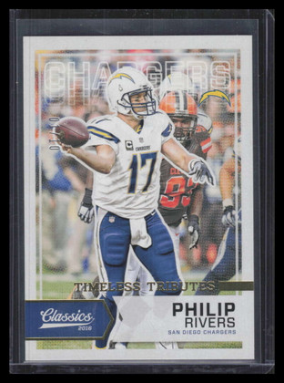 2016 Classics Timeless Tributes Gold 11 Philip Rivers 1/10 ID: 168994