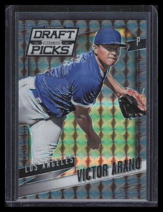 2014 Panini Prizm Draft Prizms Black Finite Refractor 81 Victor Arano Rookie 1/1