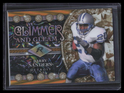 2024 Topps Resurgence Glimmer and Gleam Gold Power Surge Barry Sanders 15/50