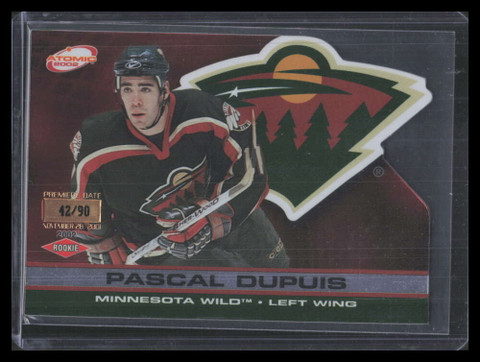 2001-02 Atomic Premiere Date 112 Pascal Dupuis Rookie 42/90