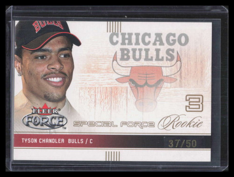 2001-02 Fleer Force Special Forces 102 Tyson Chandler Rookie 37/50