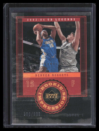 2003-04 Upper Deck Legends 133 Carmelo Anthony Rookie 300/999