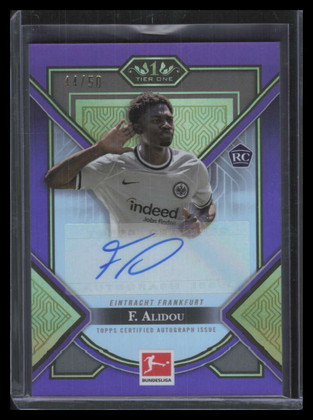 2022-23 Topps Tier One Bundesliga Young Gold Autographs Faride Alidou RC Auto 50