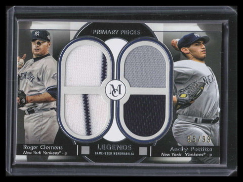 2024 Topps Museum Primary Pieces Legends Pettitte Clemens Quad Jersey 95/99