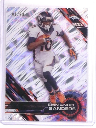 2015 Topps High Tek Emmanuel Sanders Tidal Diffractor #D01/99 #35