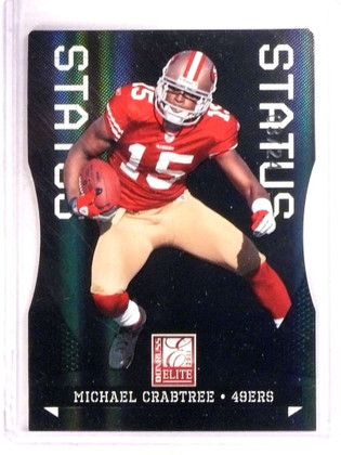 2011 Donruss Elite Status Black Michael Crabtree #D03/24 #84