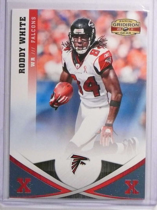 2011 Panini Gridiron Gear Platinum X's Roddy White #D18/25 #110