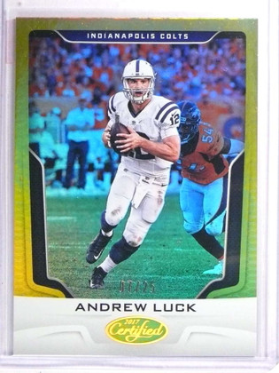 2017 Panini Certified Mirror Gold Andrew Luck #D07/25 #46