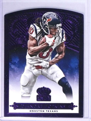 2015 Crown Royale DeAndre Hopkins Purple Parallel #D03/10 Texans