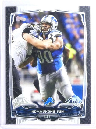 2014 Topps Black Parallel Ndamukong Suh #D12/59 Detroit Lions #246
