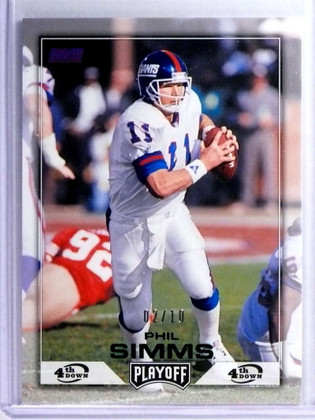 2016 Playoff 4th Down Phil Simms #D02/10 #193 New York Giants
