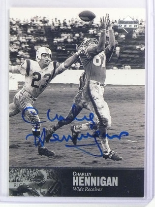 1997 Upper Deck Legends Charley Hennigan Autograph Auto #Al-116
