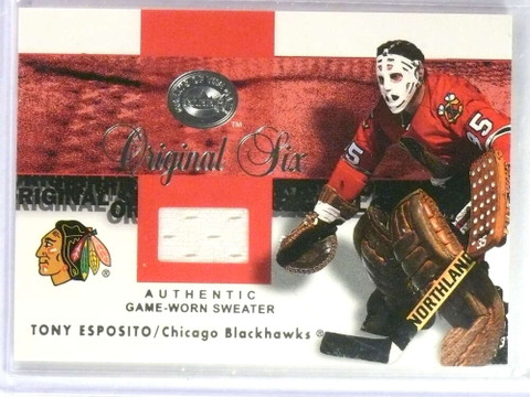 2001-02 Fleer Greats Of the Game Original Six Tony Esposito Jersey 
