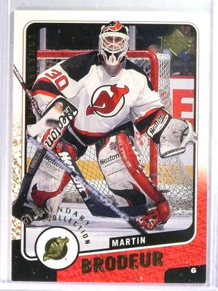 2000-01 UD Legends Legendary Collection Gold Martin Brodeur #D148/375