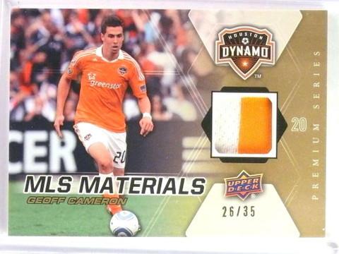 2012 Upper Deck Soccer MLS Materials Premium Geoff Cameron Patch #D26/35