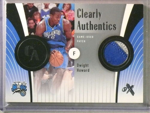 2006-07 Fleer E-X Dwight Howard Clearly Authentics Jersey Patch #D19/75