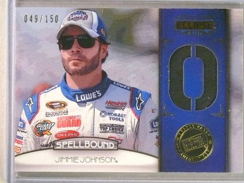 2011 Press Pass Eclipse Jimmie Johnson Spellbound Race Used Tire #D049/150