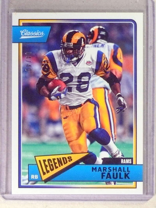2018 Classics Green Back Marshall Faulk #D04/40 #143