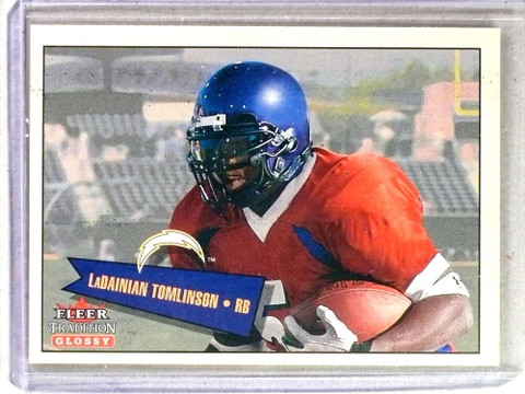 2001 Fleer Tradition Glossy LaDainian Tomlinson Rookie RC #D0519/2001 #414