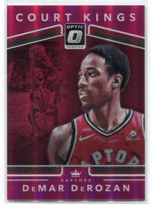 2017-18 Donruss Optic Court Kings Pink Refractor 25 DeMar DeRozan 7/25