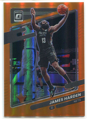 2021-22 Donruss Optic Orange Refractor 106 James Harden 53/199