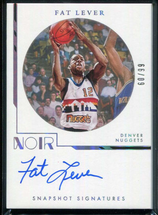 2021-22 Panini Noir Snapshots Signatures 9 Fat Lever Auto 60/99