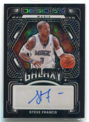 2021-22 Panini Obsidian Galaxy Autographs 11 Steve Francis Auto 51/149