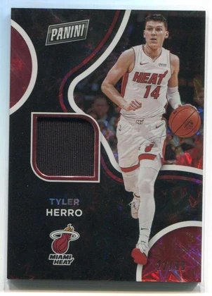 2020-21 Panini Player of the Day Memorabilia TH Tyler Herro Jersey 22/99