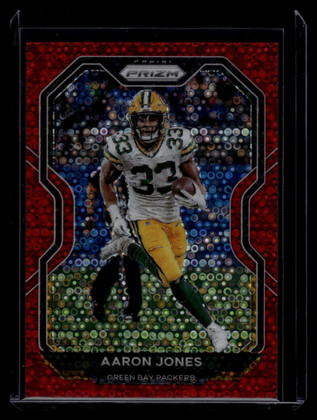 2020 Panini Prizm Prizms No Huddle Red Refractor 207 Aaron Jones 23/50