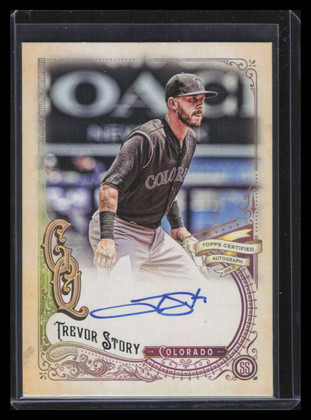 2017 Topps Gypsy Queen Autographs GQATS Trevor Story Auto