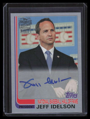 2019 Topps Archives Fan Favorites Autographs Silver Jeff Idelson Auto 60/99