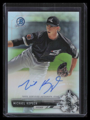 2017 Bowman Chrome Autographs Refractor Michael Kopech Rookie Auto 10/499
