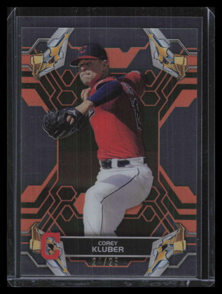 2019 Topps High Tek Orange 17 Corey Kluber 24/25