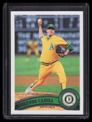 2011 Topps Sparkle 436 Trevor Cahill