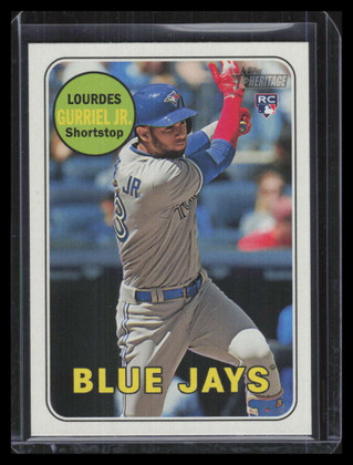 2018 Topps Heritage Action Variations 684 Lourdes Gurriel Jr. Rookie SP