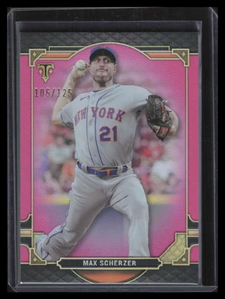 2022 Topps Triple Threads Tourmaline 91 Max Scherzer 106/125