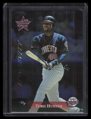 2002 Leaf Rookies &amp; Stars Longevity 50 Torii Hunter 3/100
