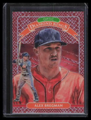 2020 Donruss Optic Red Dragon Refractor 20 Alex Bregman DK 42/88 Diamond Kings