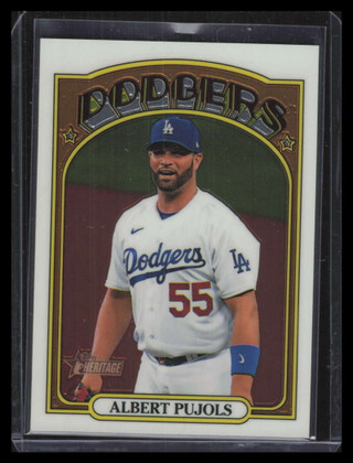 2021 Topps Heritage Chrome 687 Albert Pujols 184/999