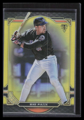 2022 Topps Triple Threads Citrine 87 Mike Piazza 30/75