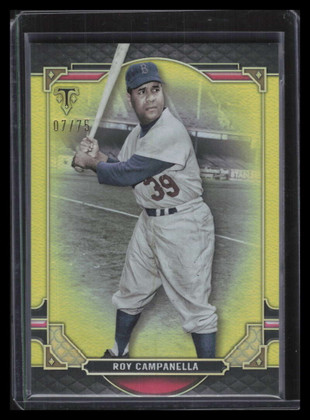 2022 Topps Triple Threads Citrine 23 Roy Campanella 7/75