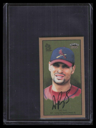 2003 Topps 205 Drum 3a Albert Pujols Clear Logo
