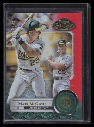 2022 Topps Gold Label Class 1 Red 46 Mark McGwire 56/75