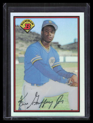 2002 Bowman Chrome Reprints Refractor BCRKG Ken Griffey Jr. 89 1989