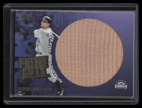 2003 Topps Prime Cuts Relics TH Todd Helton Jumbo Bat 46/50